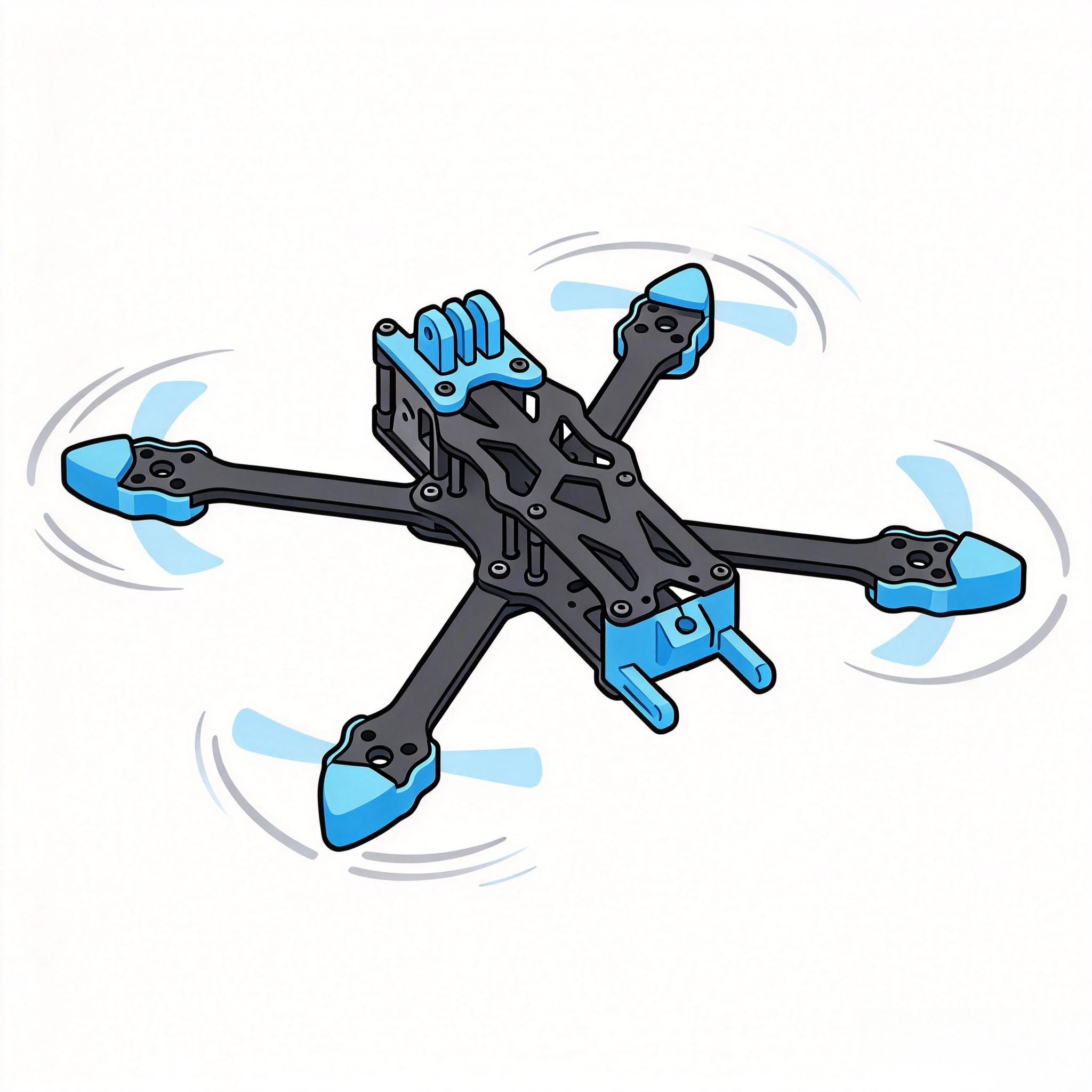 Een APEX 5-inch FPV-droneframe - Drone Kit Octocopter recensie en prijs